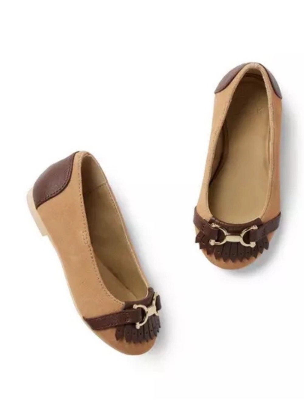 Janie and Jack Suede Bridle Bit Ballet Flat